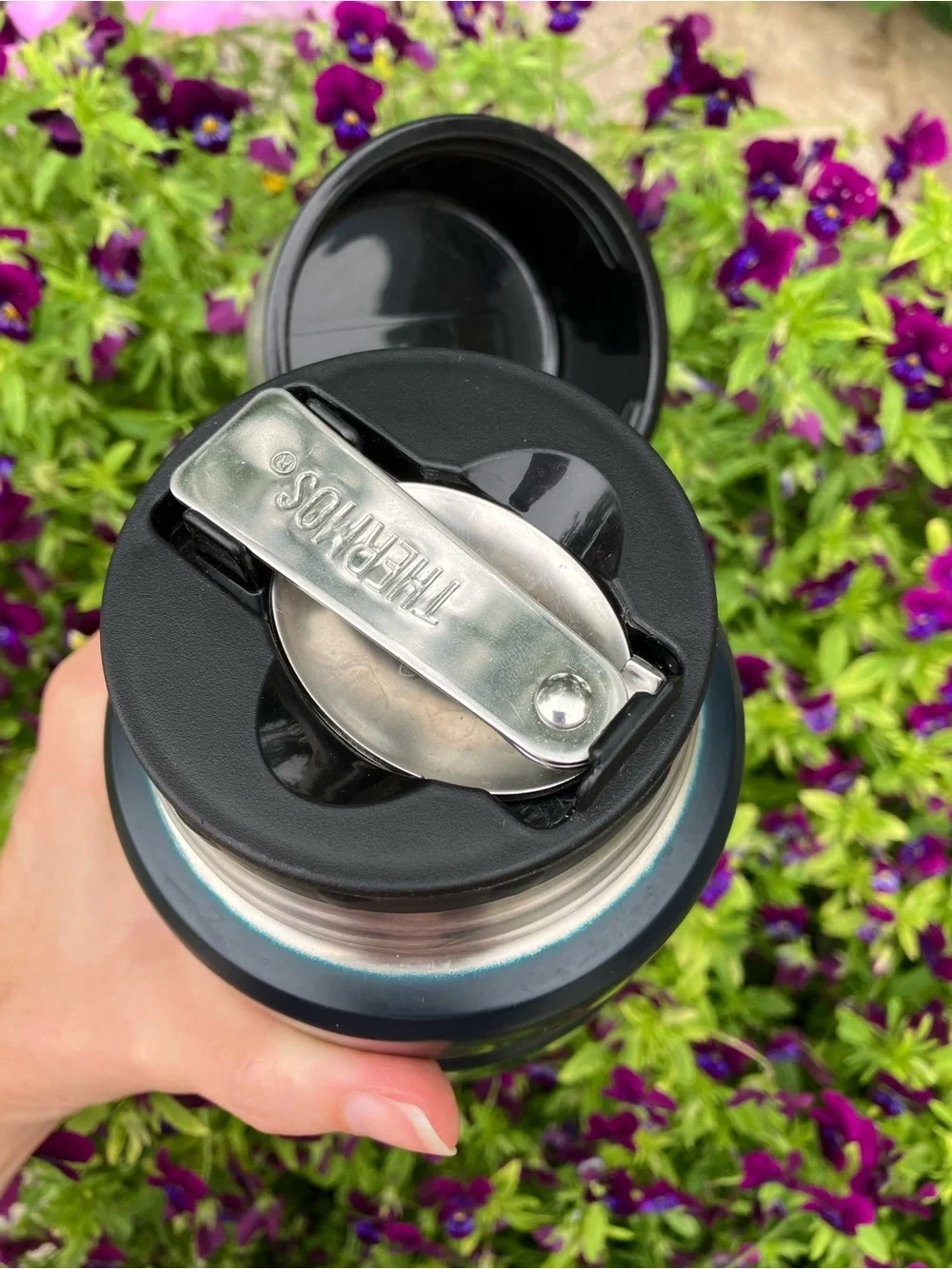16 oz. Thermos Insulated Food Jar with Spoon - Matte Black
